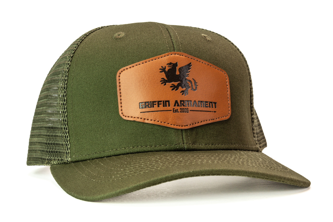 Griffin Leather Patch Trucker Hat