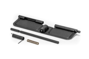 .308 extra long ejection port door compatible with Knights SR-25 uppers, SR-25 cartel uppers, and original ArmaLite AR-10 uppers
