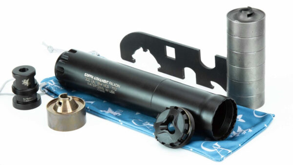 1920x1080 photo of Griffin Armament Paladin 300 with all parts out of the box and taken apart