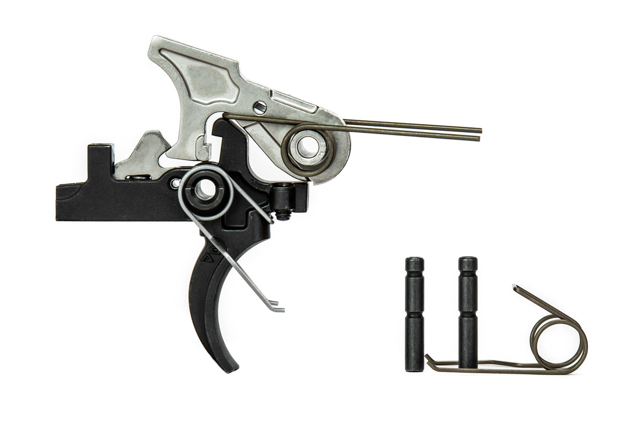 Griffin Armament adjustable 2-stage match trigger with variable pull-weight, redundant safety sear, and disconnector