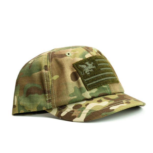 Griffin Flag Hat (Camo - Short Brim)