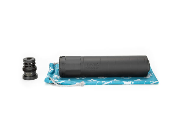 Fully heat treated Griffin Armament EXPLORR® .300 Utility Mount Sound Suppressor with included Taper Mount EZ Brake