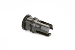 DUAL-LOK™ Minimalist Stealth Flash Suppressor is a high performance 3 prong flash hider with incredible resonance reduction. 