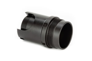 Griffin Armament A2 flash hider adapter, threaded 1.375x24 QPQ nitrided 17-4 stainless steel, silencer adapter, sound suppressor. 