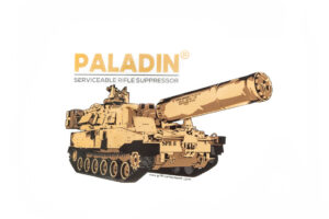 Paladin Silencer Sticker in full color