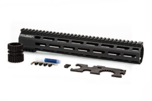 The Suppressor Ready (SR) AR15 rail from Griffin armament supports a suppressor up to 1.5" with exceptional rigidity for minimal rotational rail flex