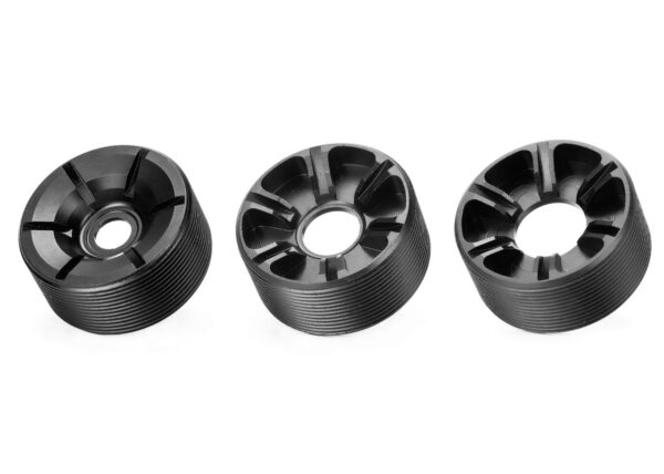 Photo of revolution muzzle brake caps 22lr, 30mm, 45 cal