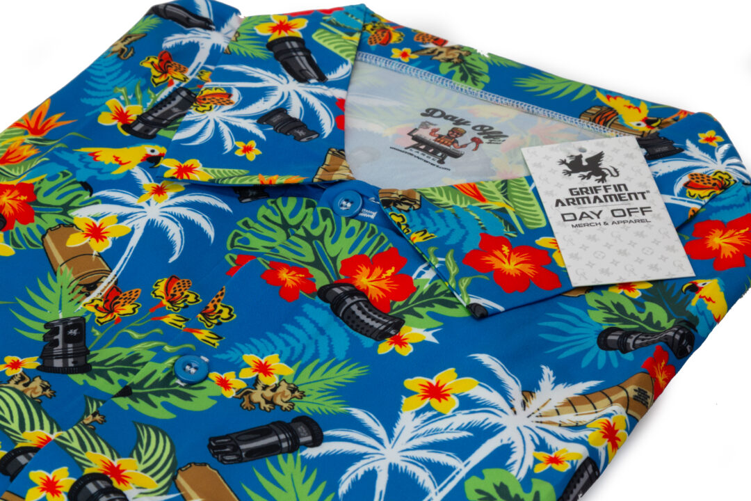 Griffin Suppressor Hawaiian Shirt (Blue Base) - Image 2