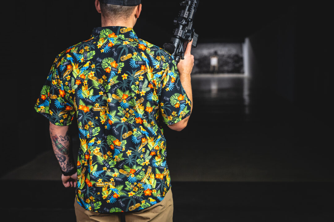 Griffin Suppressor Hawaiian Shirt (Black Base) - Image 4
