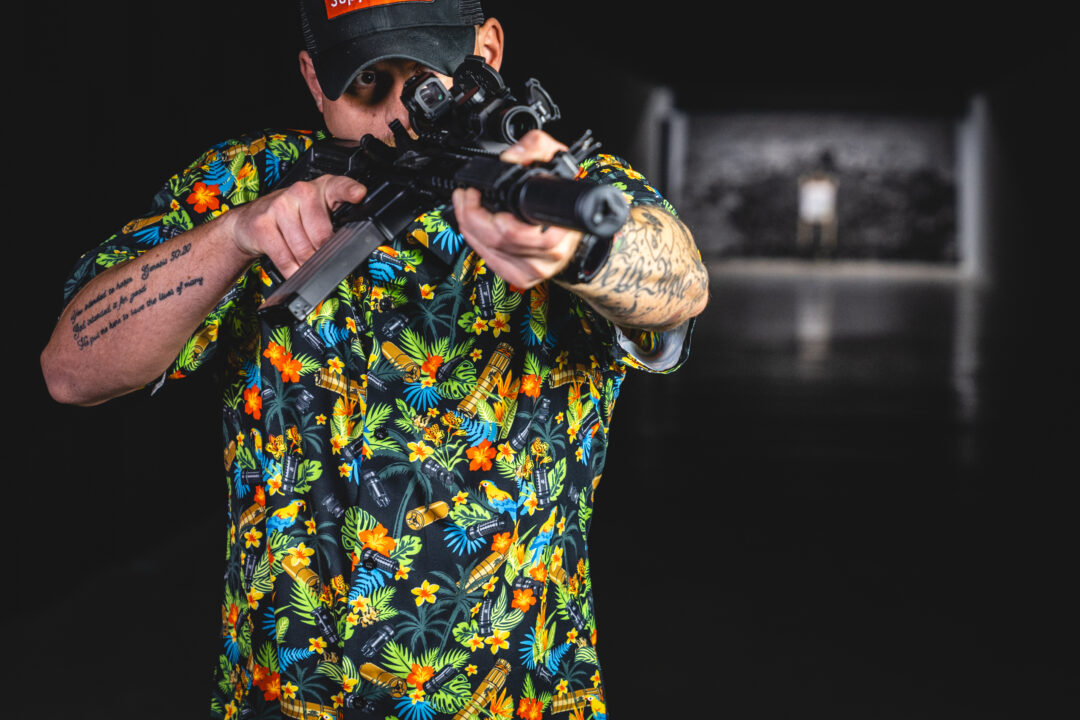 Griffin Suppressor Hawaiian Shirt (Black Base) - Image 6