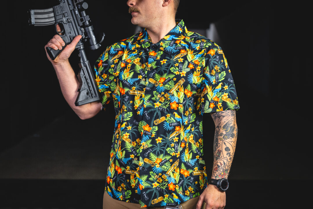 Griffin Suppressor Hawaiian Shirt (Black Base) - Image 3