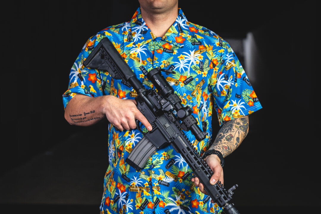 Griffin Suppressor Hawaiian Shirt (Blue Base) - Image 5