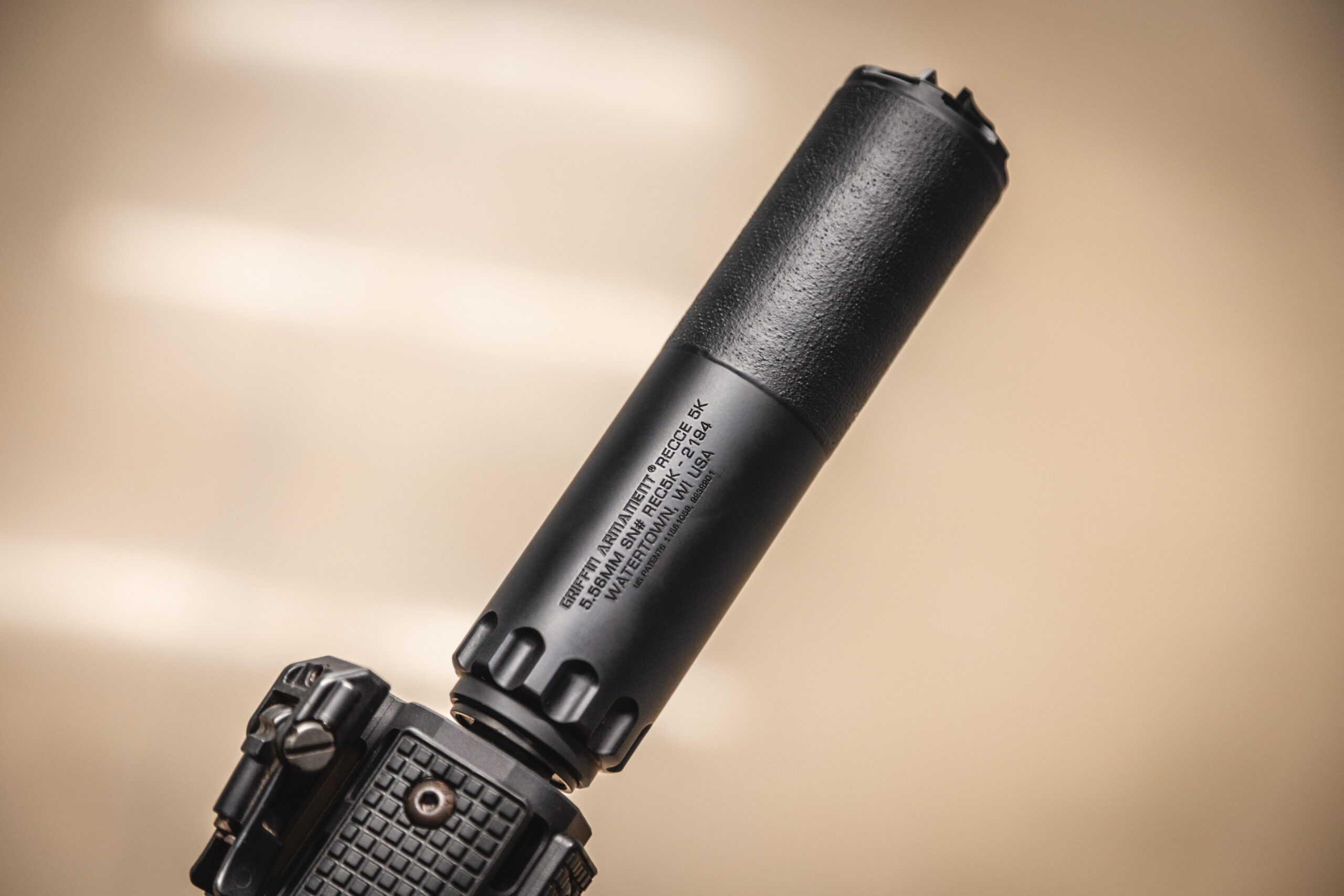 Griffin armament black recce 5K silencer 3d printed suppressor