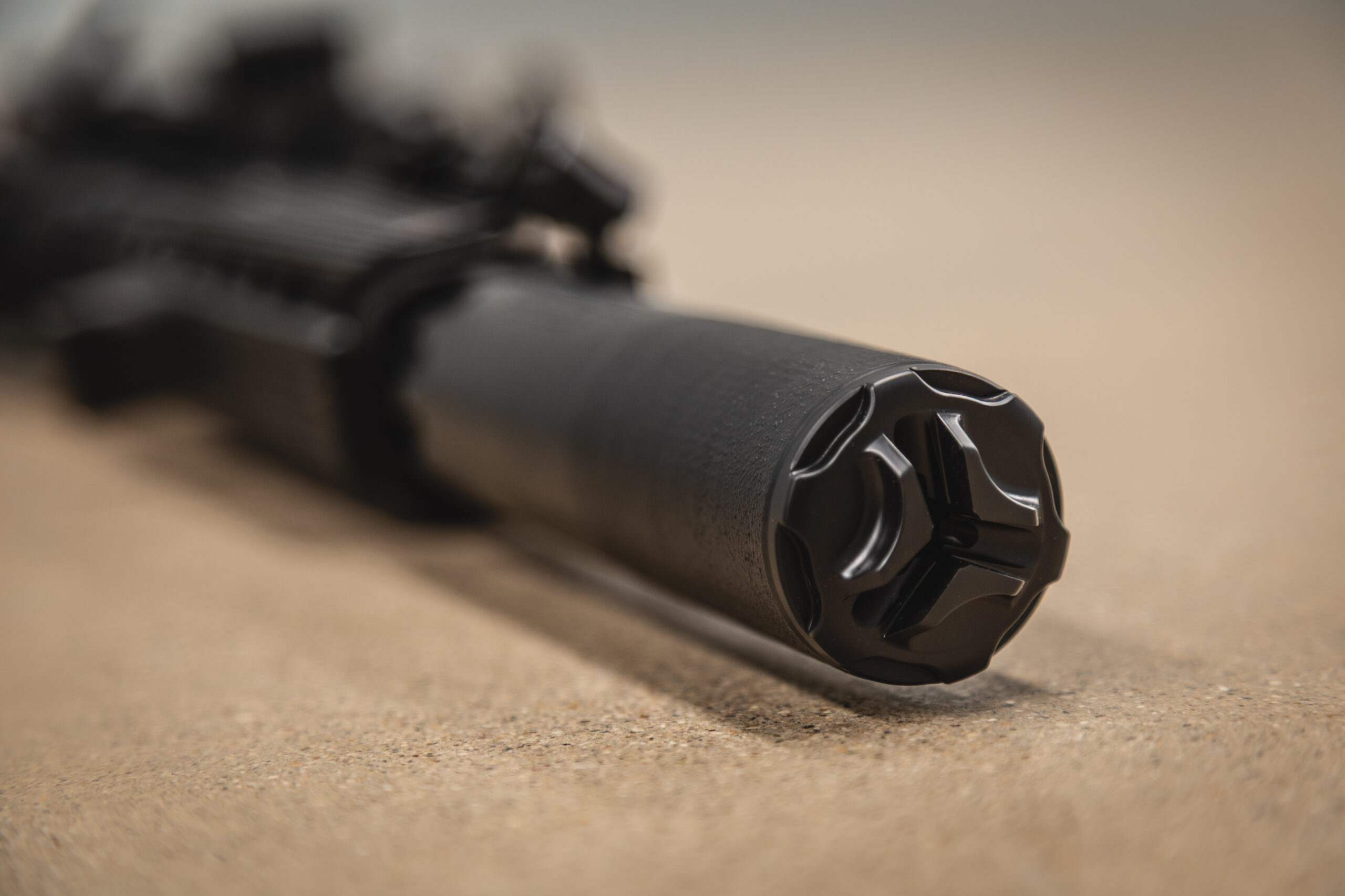 Griffin armament black recce 5K silencer 3d printed suppressor