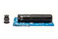 griffin armament dual-lok 5 suppressor for ar-15 in black silencer flow through