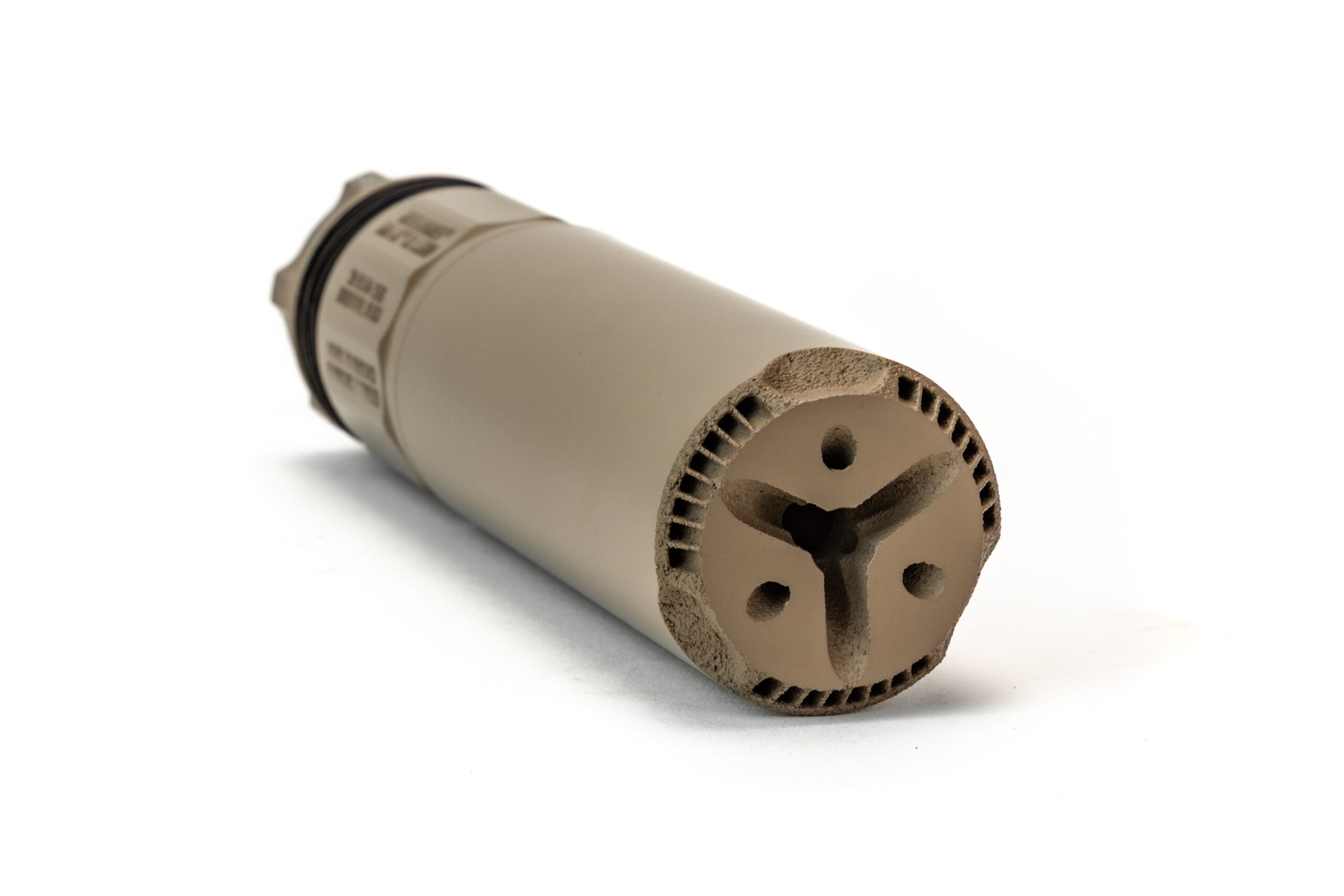 griffin armament DUAL-LOK 5 am silencer in fde cerakote finish