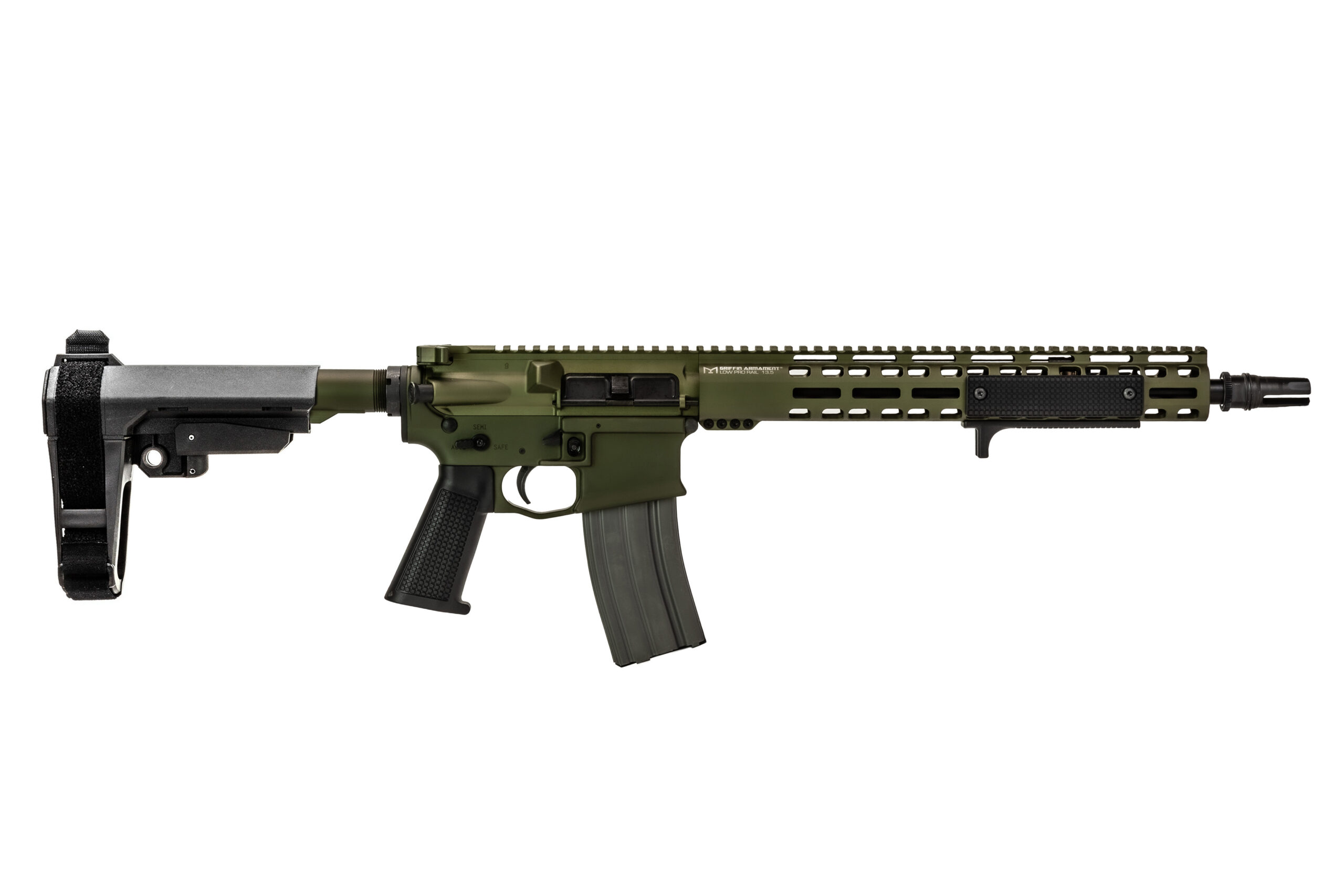 griffin armament 11.5 inch barrel mk2 ar-15 ambidextrous ambi warhawk green