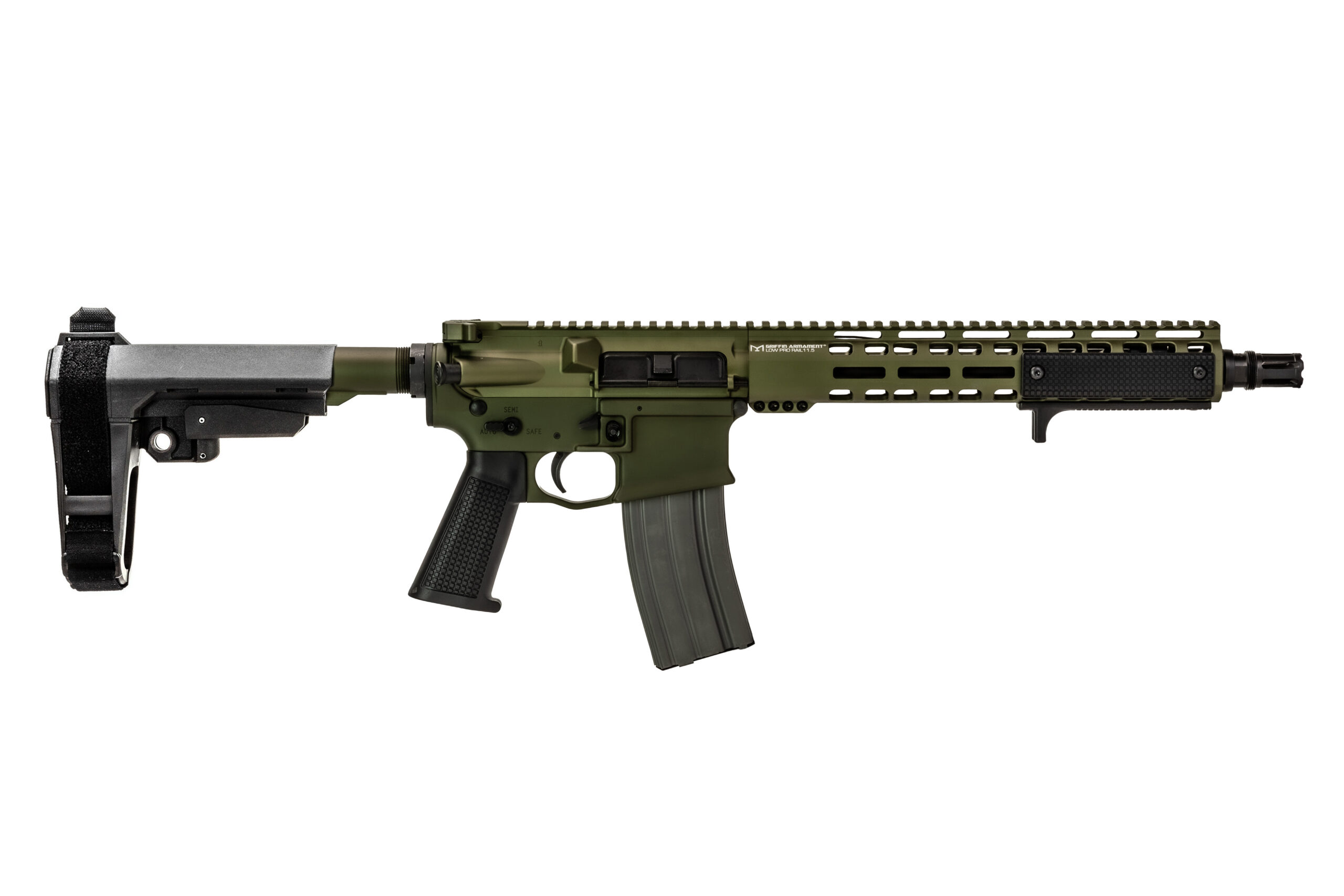 griffin armament 12.5 inch barrel mk2 ar-15 ambidextrous ambi warhawk green