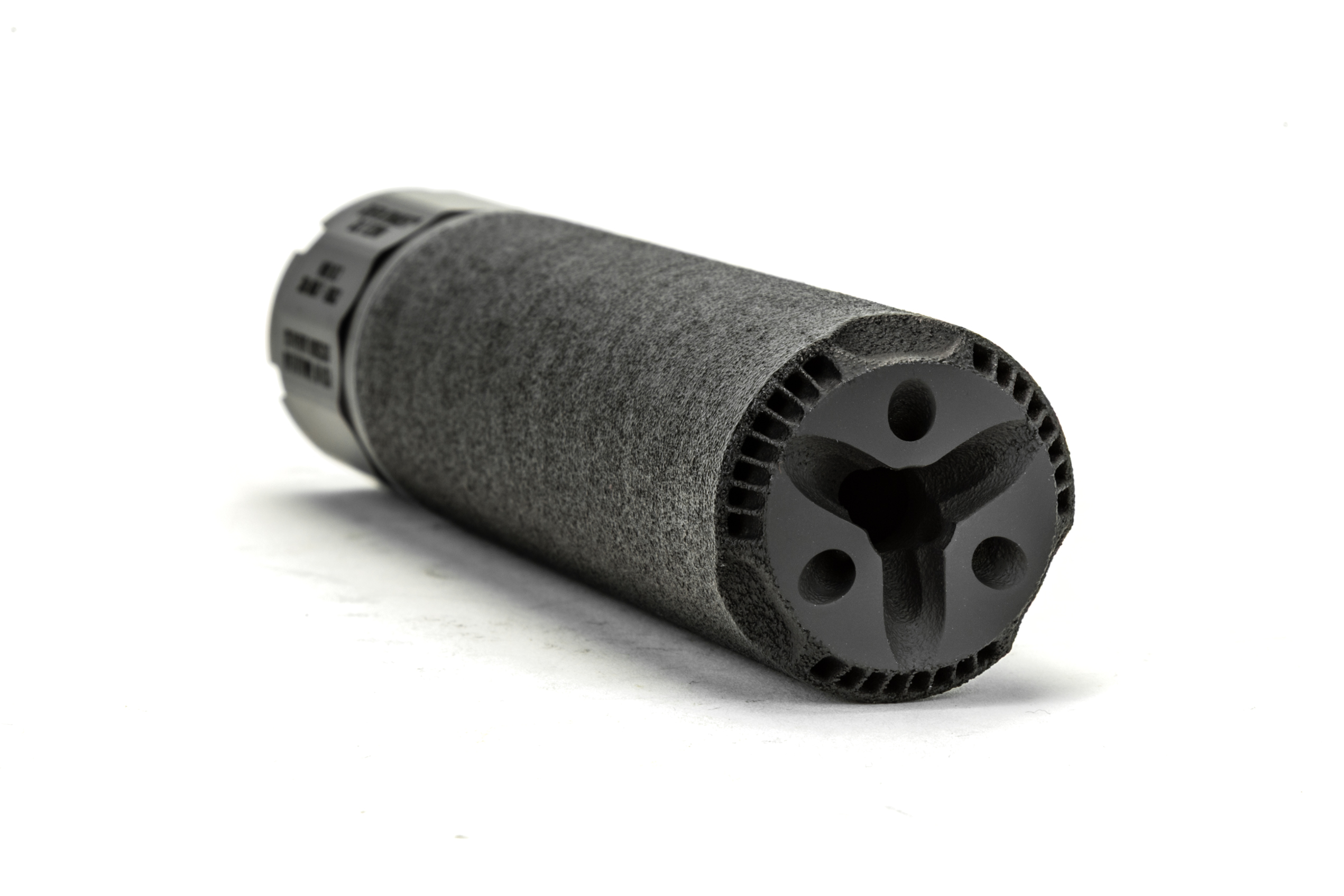 DUAL-LOK 7 HUB Silencer from griffin armament 3 printed nickel625x rifle suppressor