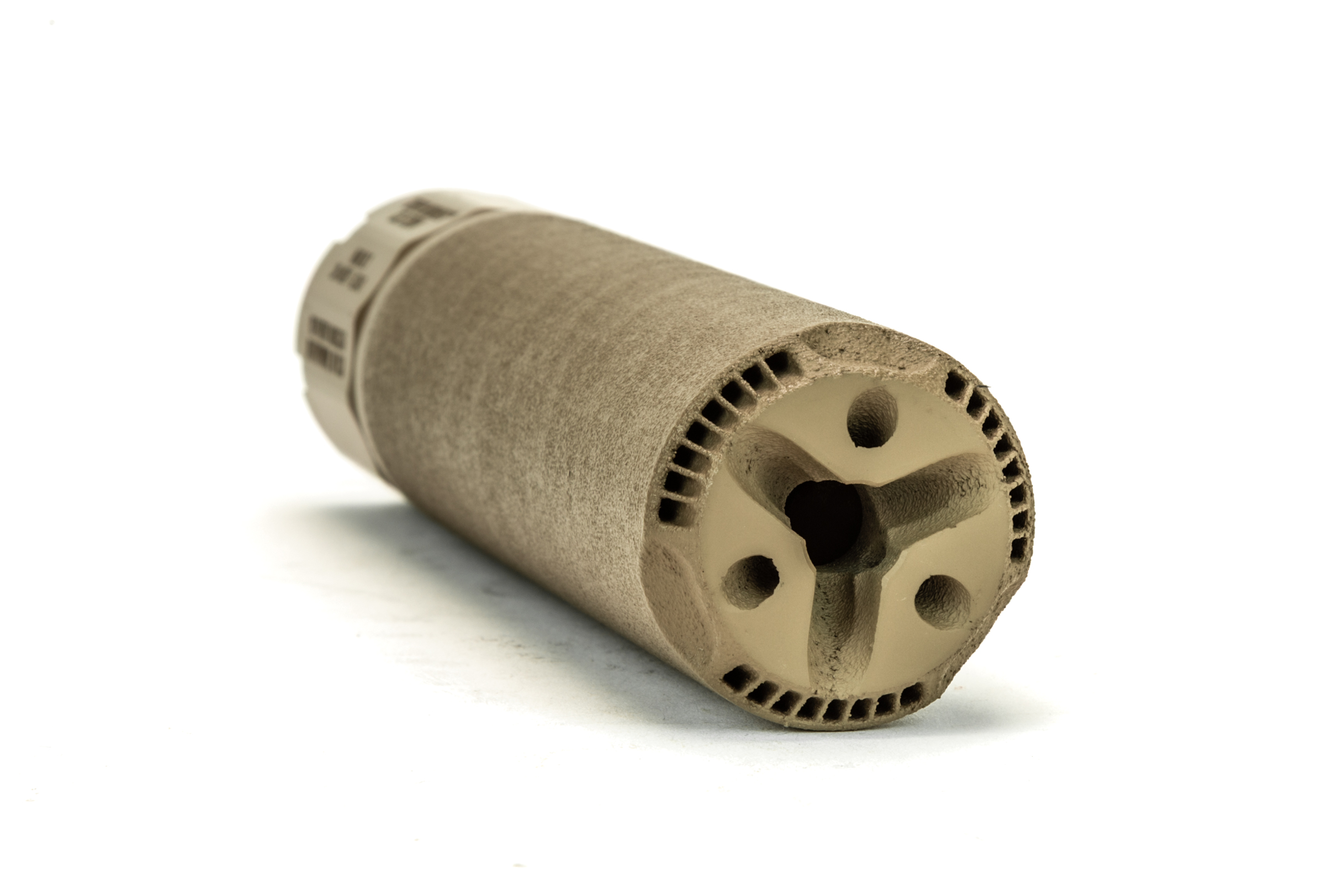 DUAL-LOK 7 HUB Silencer from griffin armament 3 printed nickel625x rifle suppressor