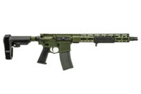 Griffin Armament mk1 ar-15 pistol 13.9" barrel warhawk green anodized color