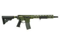 Griffin Armament mk1 ar-15 rifle 13.9" barrel warhawk green anodized color
