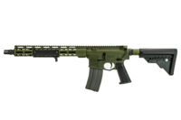 Griffin Armament mk1 ar-15 SBR 13.9" barrel warhawk green anodized color