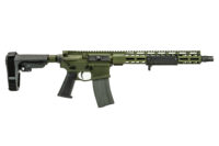 Griffin Armament mk2 ar-15 full ambi pistol 13.9" barrel warhawk green anodized color