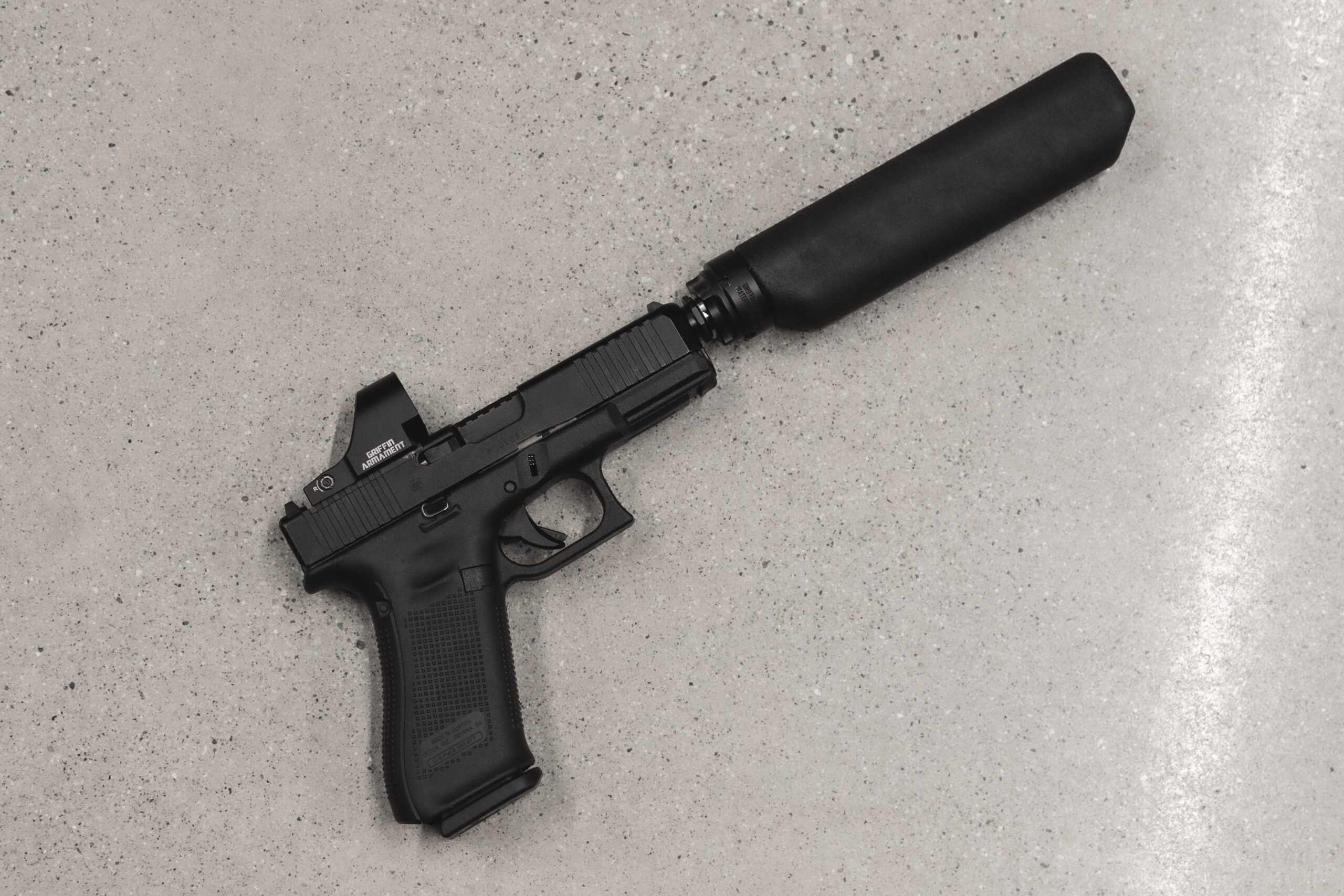 griffin optimus 9 am pistol silencer 9mm
